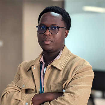 <b>Gilbert Yiga</b><br/>Panelist<br/>Machine Learning Engineer Image